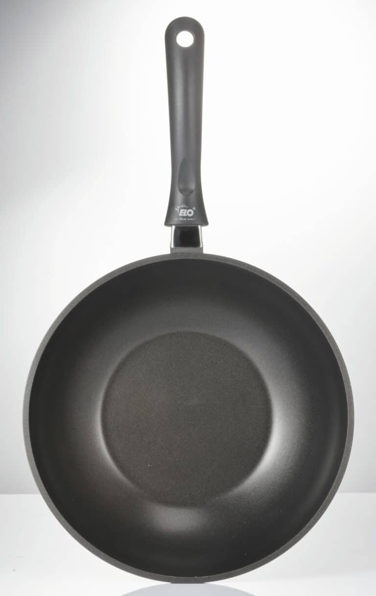 ELO Induktion Wok Pfanne Ø 28 cm x 8 5 cm Höhe AluCast Schwarz NEU