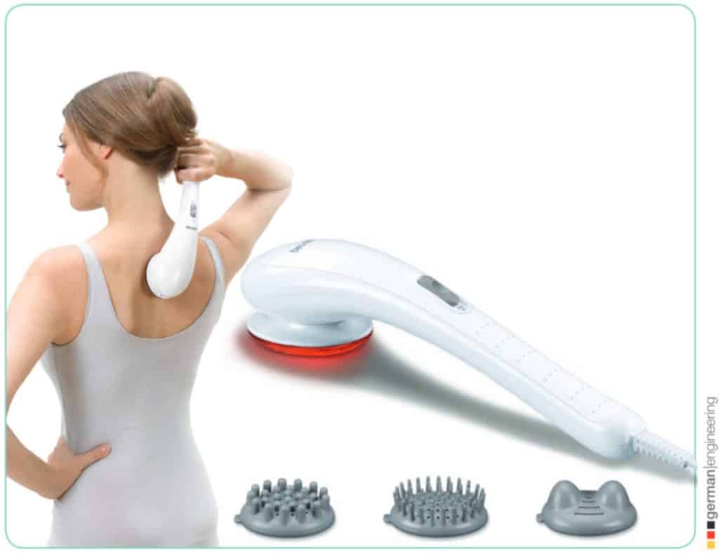 Beurer Infrarot-Massage-Gerät Sanfte Vibrationsmassage Infrarotwärme