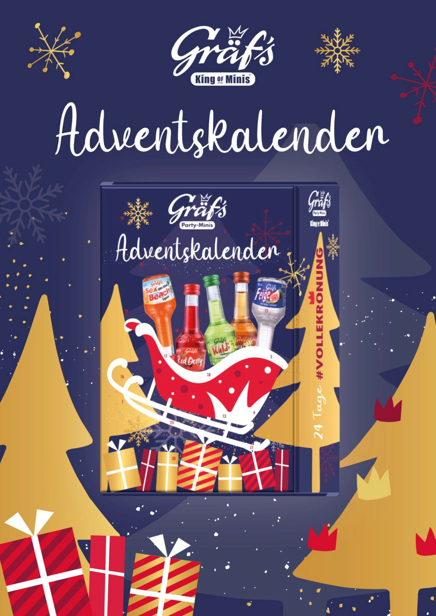 Adventskalender Weihnachtskalender 24x 20ml 12 Sorten Merry Graefs Mas